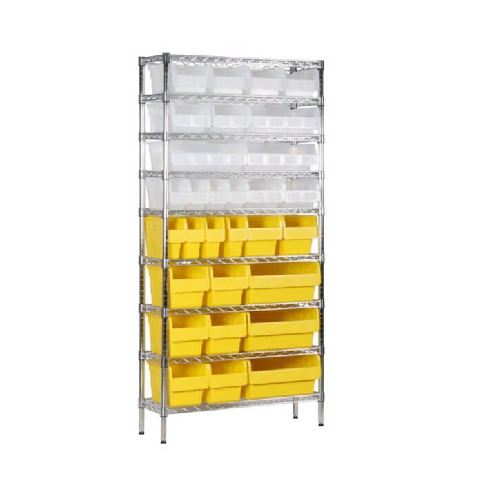 Wire Shelving With Shelfull Bins SFW300