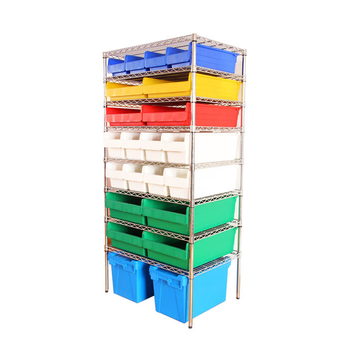 Wire Shelving With Shelfull Bins SFW500