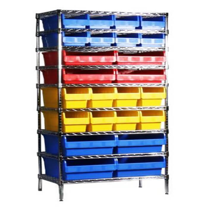 Wire Shelving With Shelfull Bins SFW500