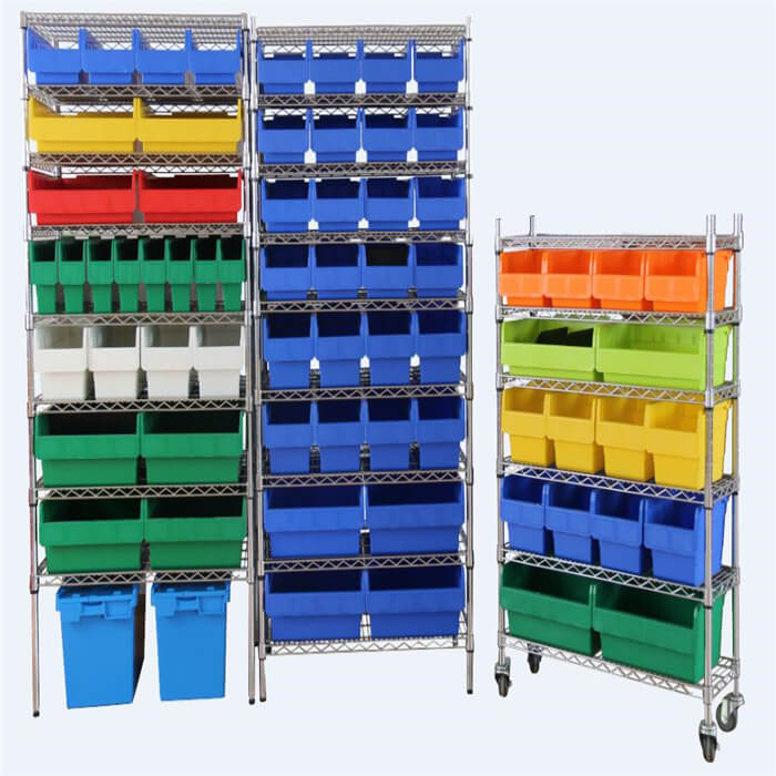 Wire Shelving With Shelfull Bins SFW500