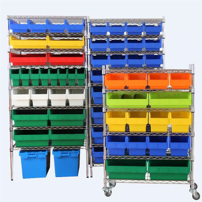 Wire Shelving With Shelfull Bins SFW500