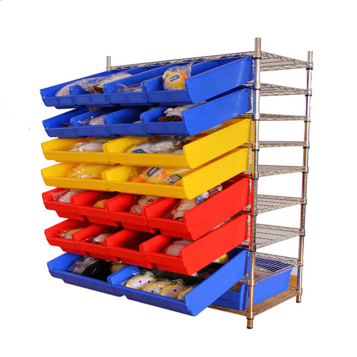 Wire Shelving With Shelfull Bins SFW600