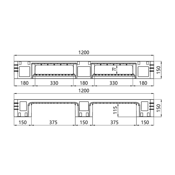 PK-1212PCW-01 Rackable Pallets