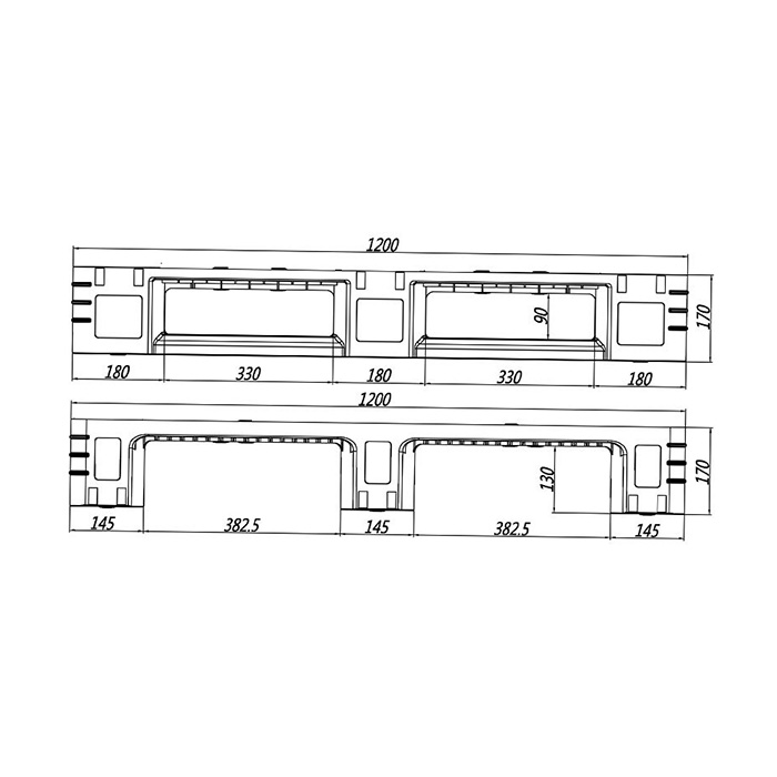 PK-1212DCP-01 Rackable Pallets