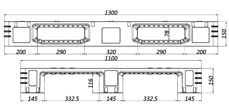 Rcakable Pallets PK-1311DCW-01