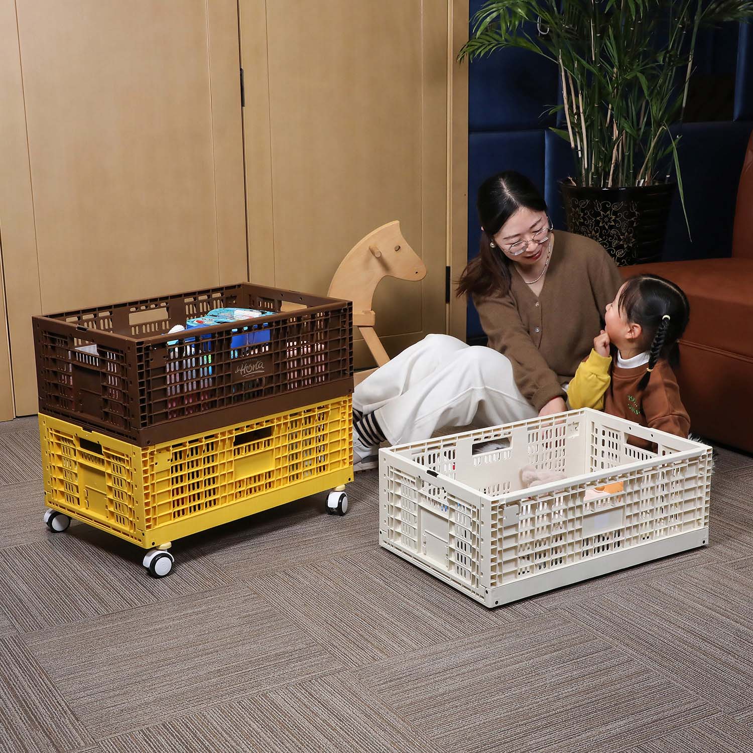 Collapsible Mesh Crate: The Space-Saving Solution for Home, Fruit