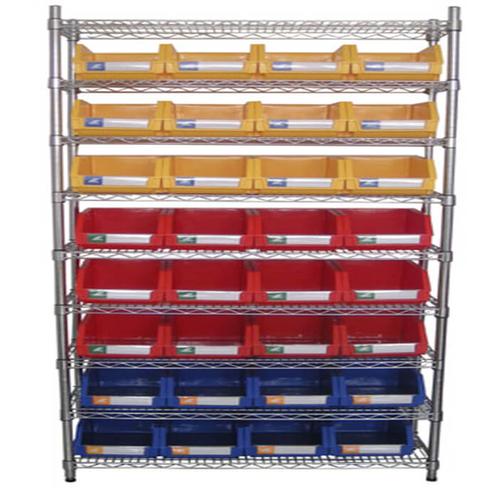 Wire Shelving With Storage Bins WSR3614-008