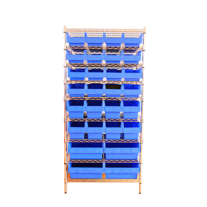 Wire Shelving With Shelfull Bins SFW300