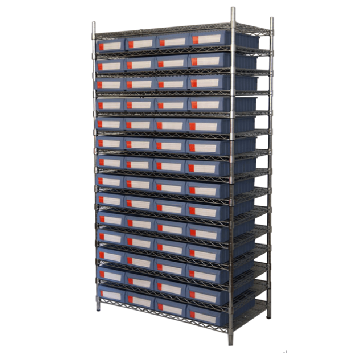 Wire Shelving With Shelf Bins WSR11-3109