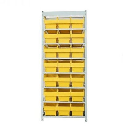 Steel Shelving With Shelfull Bins