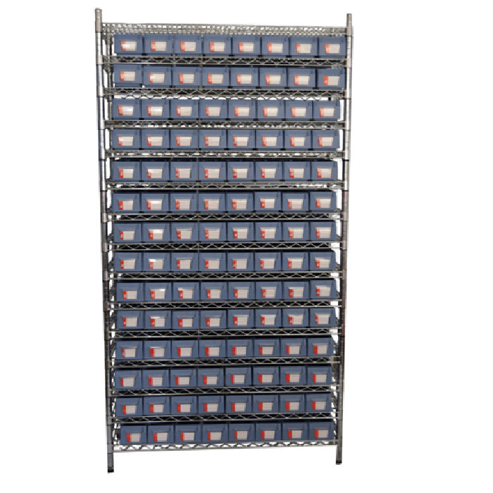 Wire Shelving With Shelf Bins WSR11-3209