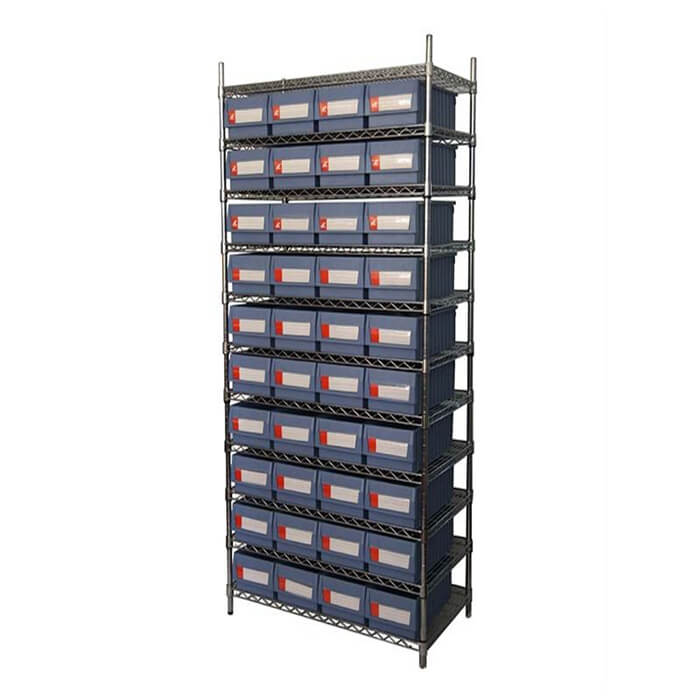 Wire Shelving With Shelf Bins WSR23-6109