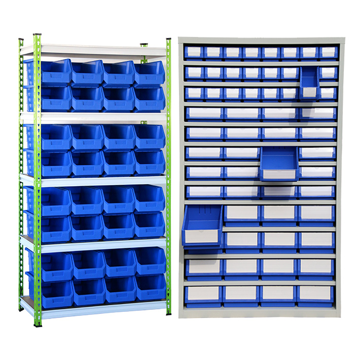 Bin Shelf and Cabinet